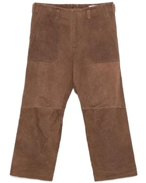 LOÏS DIONISIO Hose mit Kontrasteinsätzen - Braun