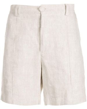 Handred Linen Tailored Shorts - Natural