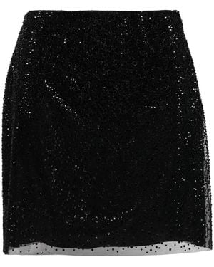 Ermanno Scervino Crystal-Embellished Mini Skirt - Nero