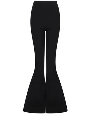 Rick Owens Carla High-Waisted Flared Trousers - Black