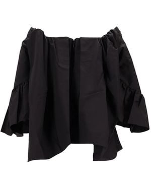 MERYLL ROGGE Ruffle-Sleeve Blouse - Black