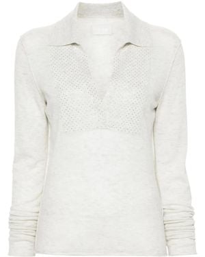 Zadig & Voltaire Sally Rhinestone-Embellished Cashmere Jumper - White