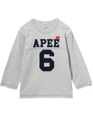 AAPE BY A BATHING AP Logo-Patched Long-Sleeve T-Shirt - White