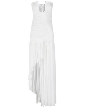 Christopher Esber Arced Orion Asymmetric Dress - White