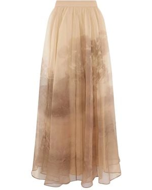 Zimmermann Memento Organza Maxi Skirt - ナチュラル