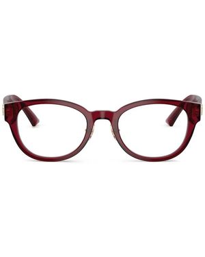 Jimmy Choo Oval-Frame Glasses - Red