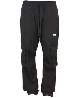 ih nom uh nit Logo-Patch Cargo Trousers - Black