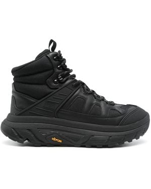 Tommy Hilfiger Rubberised-Logo Boots - Black