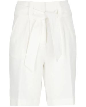 Peserico Linen Shorts - White