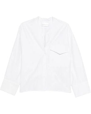 Christian Wijnants Pocket V-Neck Shirt - White