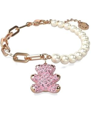 Swarovski Bracelet À Ornements En Perle - Pink