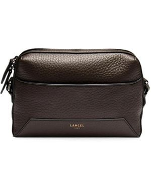 Lancel Medium Milo Grained Leather Camera Bag - Black