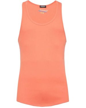 DSquared² Ribbed Tank Top - Pink