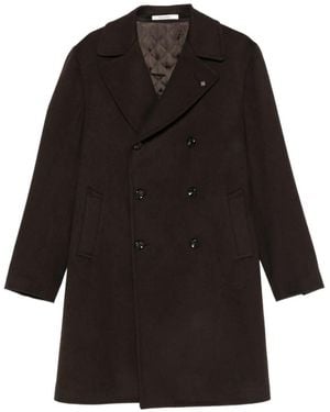 Tagliatore Double-Breasted Coat - Black