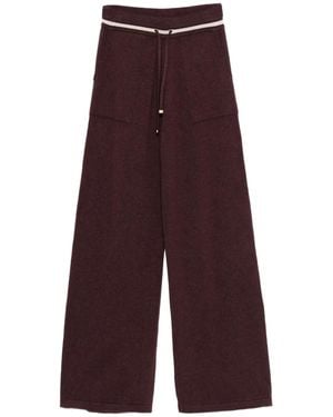 Eleventy Pantalon À Lien De Resserrage À La Taille - Violet