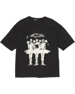 Bimba Y Lola Washed Dancers Logo T-Shirt - Black