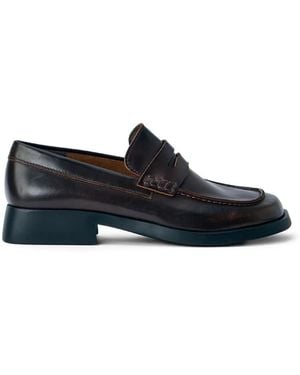 Camper Square-Toe Loafers - White