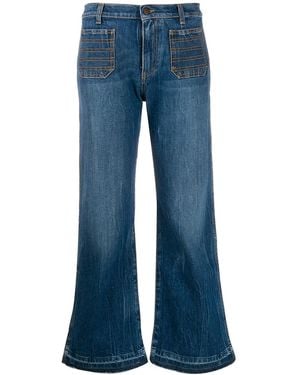 Philosophy Di Lorenzo Serafini Cropped Flare Jeans - Blue