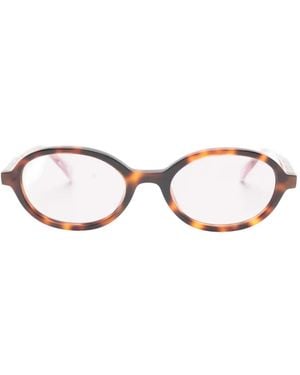 Zadig & Voltaire Tortoiseshell-Effect Oval-Frame Sunglasses - Brown