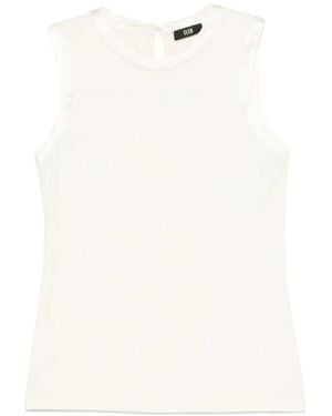 ELEH Sleeveless Crew-Neck Top - White