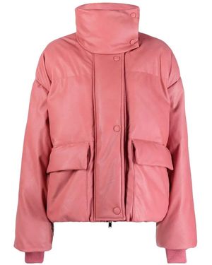 Stella McCartney Faux-leather Puffer Jacket - Pink