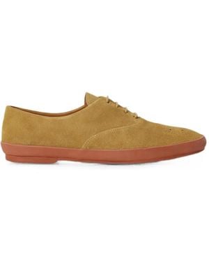 Polo Ralph Lauren Perforated Lace-Up Trainers - Natural