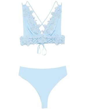 Mazzei V-Neck Bikini - Blue