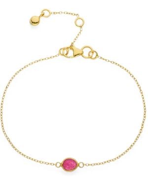 Auree Mini Manhattan Ruby Bracelet - Metallic