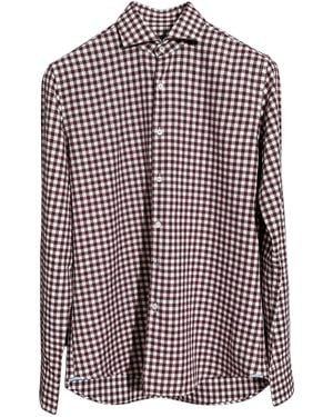 Xacus Checked-Pattern Shirt - Purple