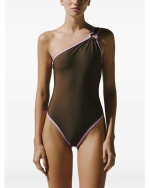 Baobab Asaka Ring-Detail Swimsuit - Brown