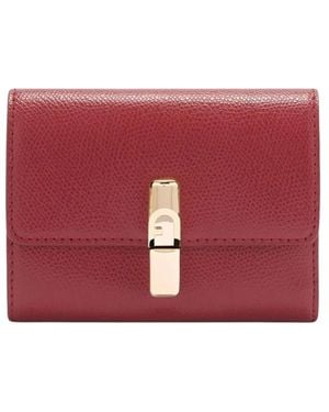 Furla Small Iride Grained Logo Wallet - Red