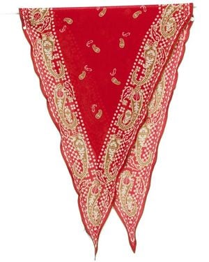 Mantero 1902 Écharpe À Motif Cachemire - Red