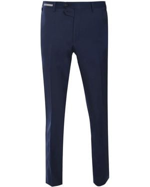 Corneliani Virgin Wool Trousers - Blue