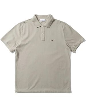 Edmmond Studios Logo-Embroidered Short-Sleeves Polo Shirt - Grey