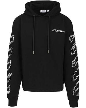 Off-White c/o Virgil Abloh Logo-Print Hoodie - Black