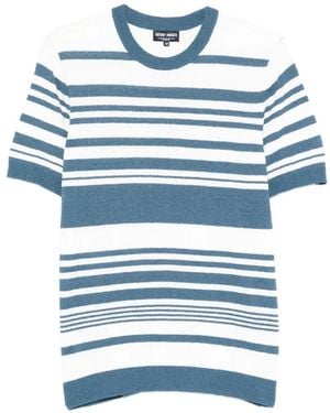 Antony Morato Baltimora 1 Striped T-Shirt - Blue