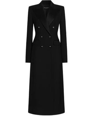Dolce & Gabbana Double-Breasted Coat - Black