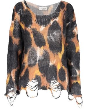 Laneus Distressed Jumper - Black