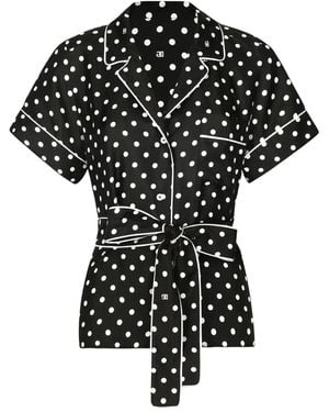 Dolce & Gabbana Camicia A Pois - Nero