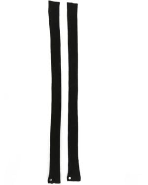 Rick Owens Ribbed-Knit Arm Warmers - Black