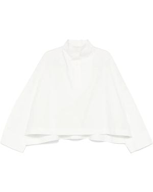 Remain High-Neck Shirt - White
