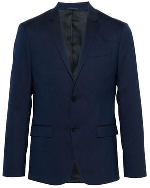 Calvin Klein Single-Breasted Blazer - Blue