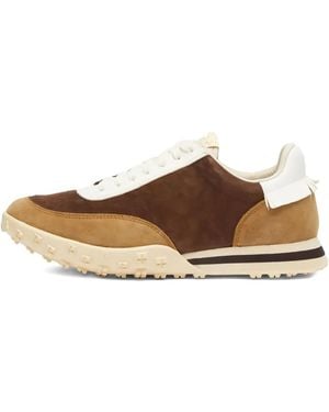 Visvim Fringed Suede Trainers - Brown