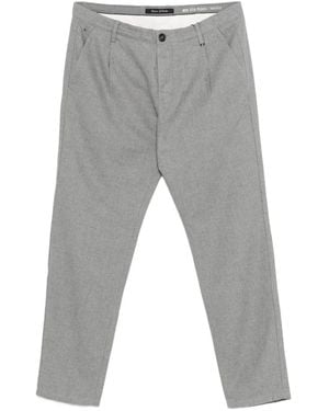Marc O' Polo Pleated-Detail Tapered Pants - Gray
