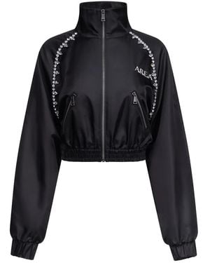 Area Giacca Sportiva Con Cristalli - Nero