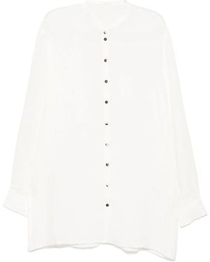 Label Under Construction Button-Up Shirt - White