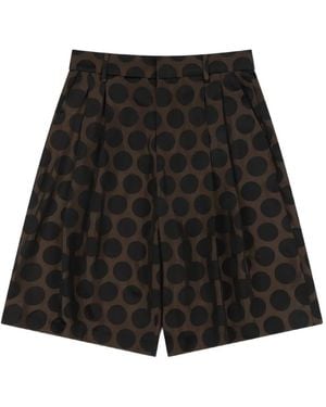 Charles Jeffrey Polka-Dot Tailored Shorts - Black