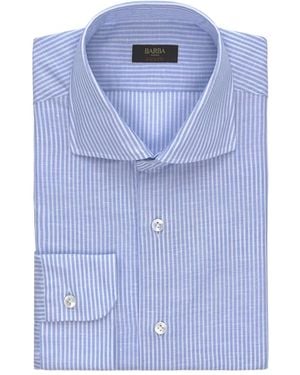 Barba Napoli Culto Striped Shirt - Blue