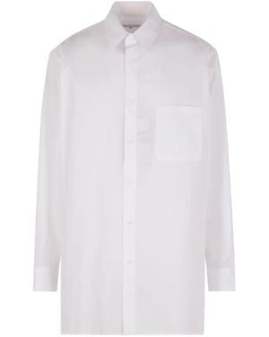 Yohji Yamamoto Chest-Pocket Cotton Shirt - White