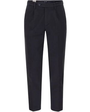 Re-hash Pleated Chino Trousers - Blue